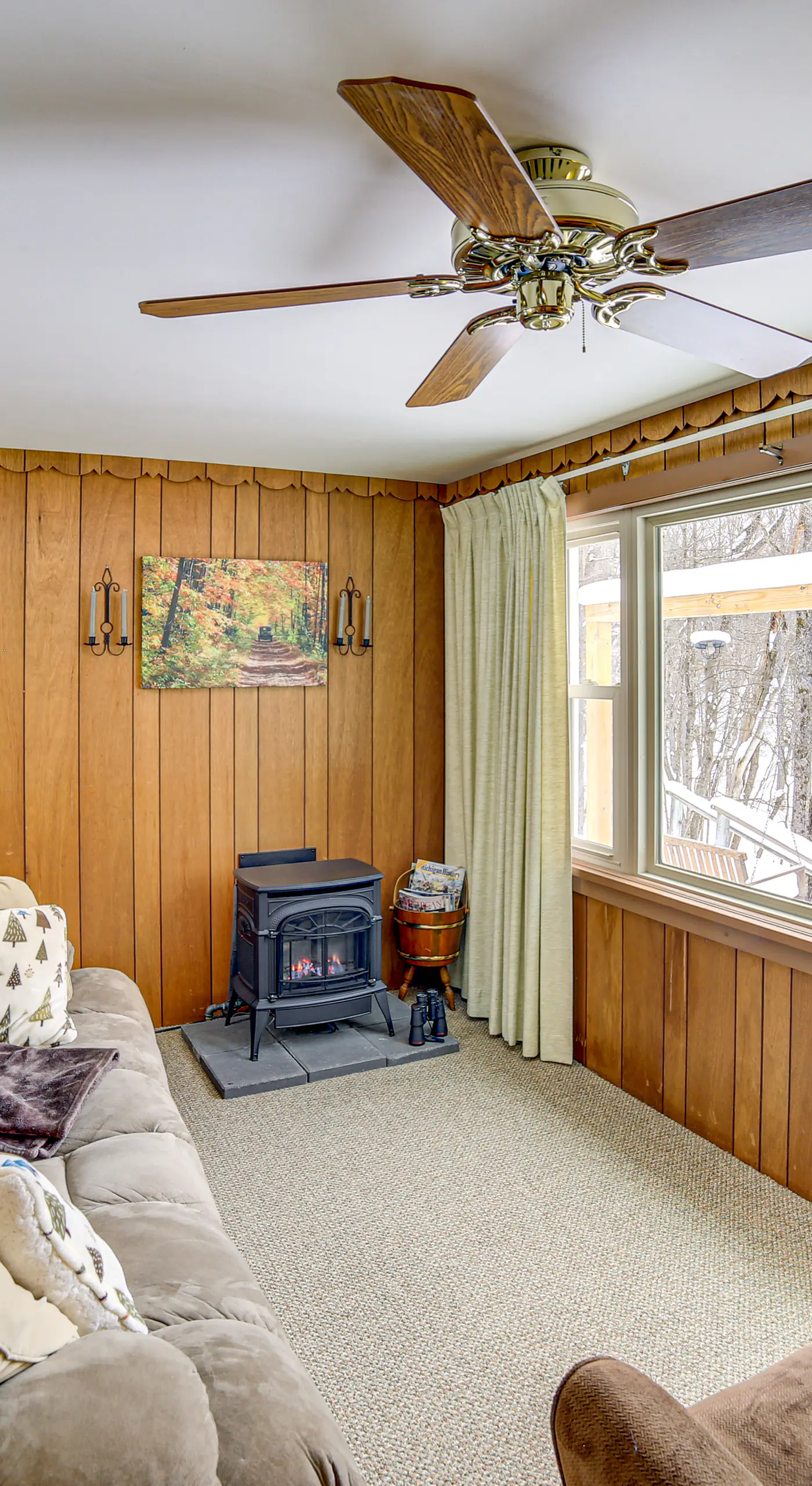 Ice Fish & Snowmobile: Riverfront Manistique Cabin