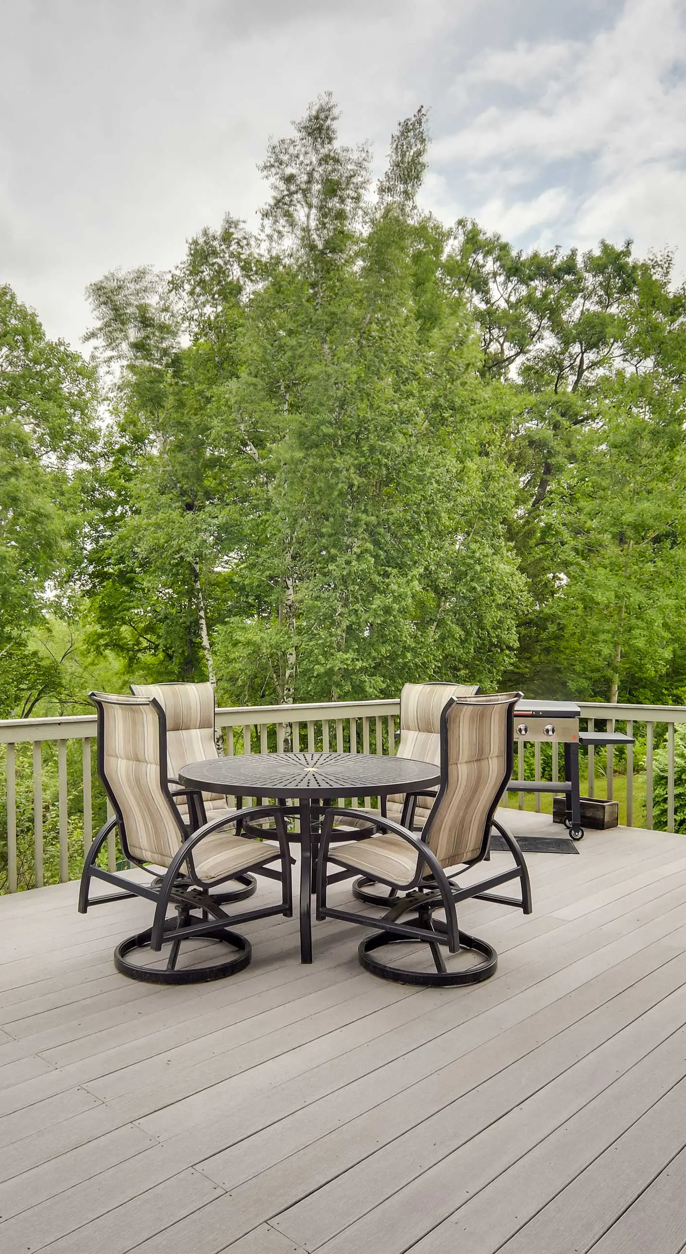 Riverfront Bliss in Rice Lake: Deck, Grill & Hike!