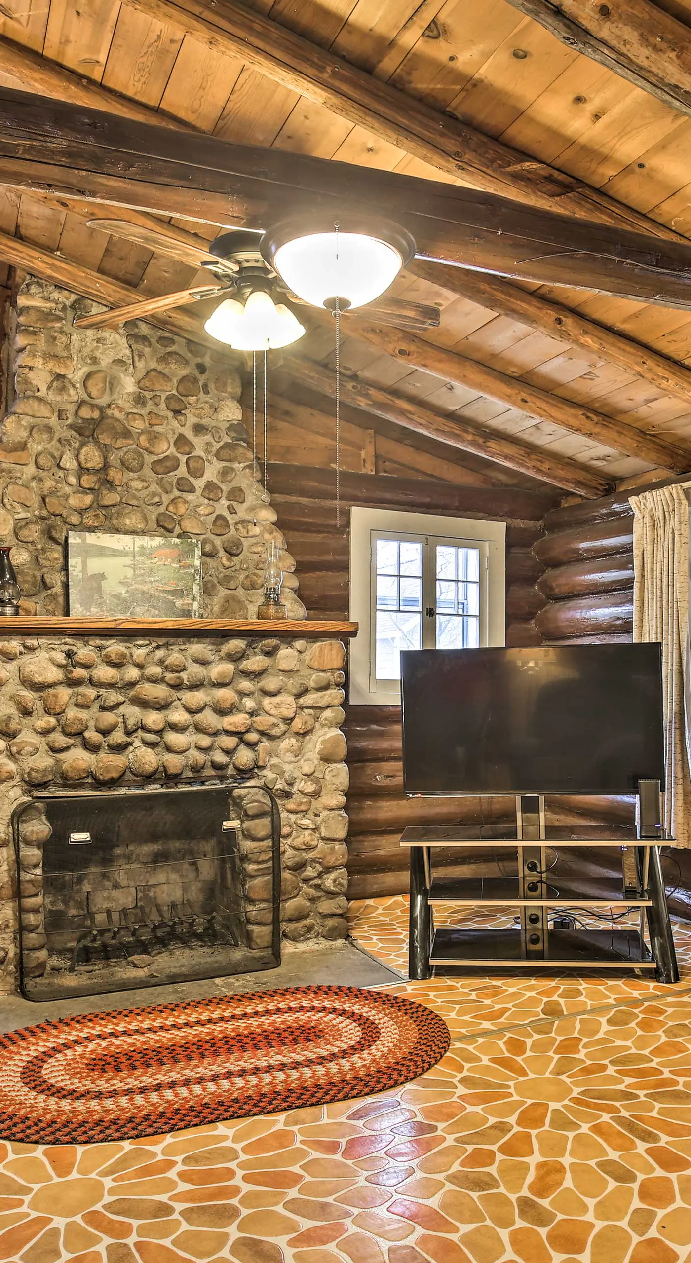 Lakefront 1930’s Log Cabin w/ Dock & Fire Pit!