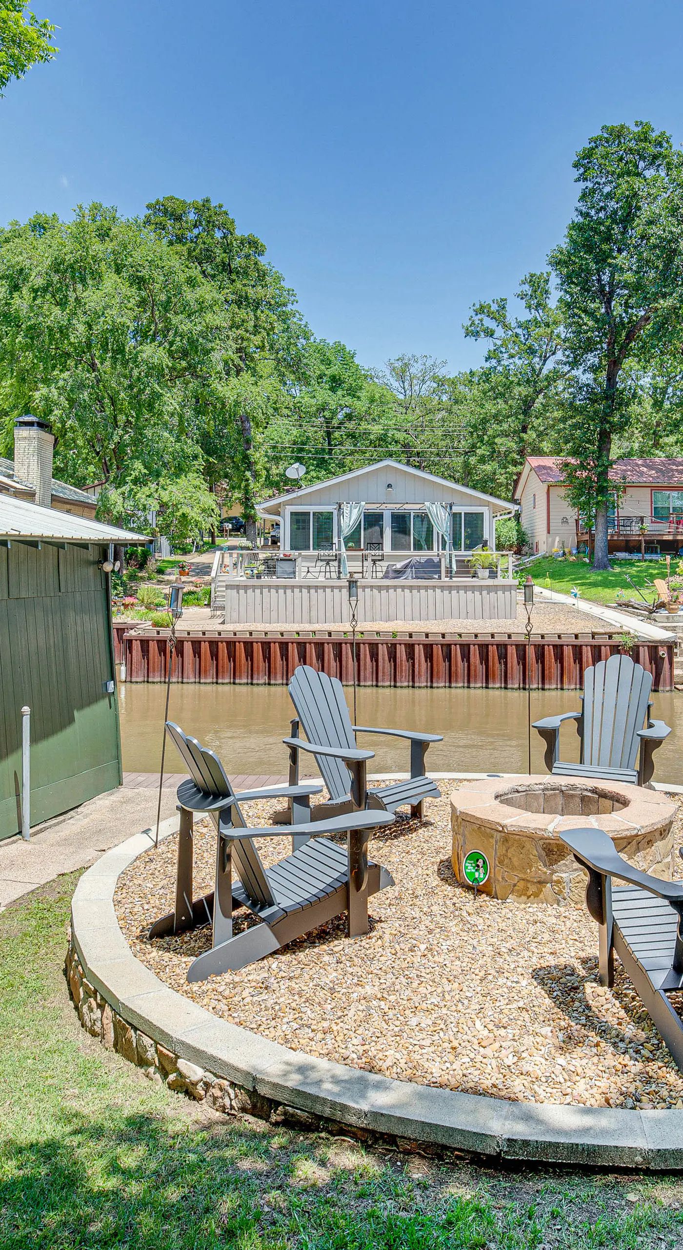 Spacious Deck: Waterfront Home in Gun Barrel City!