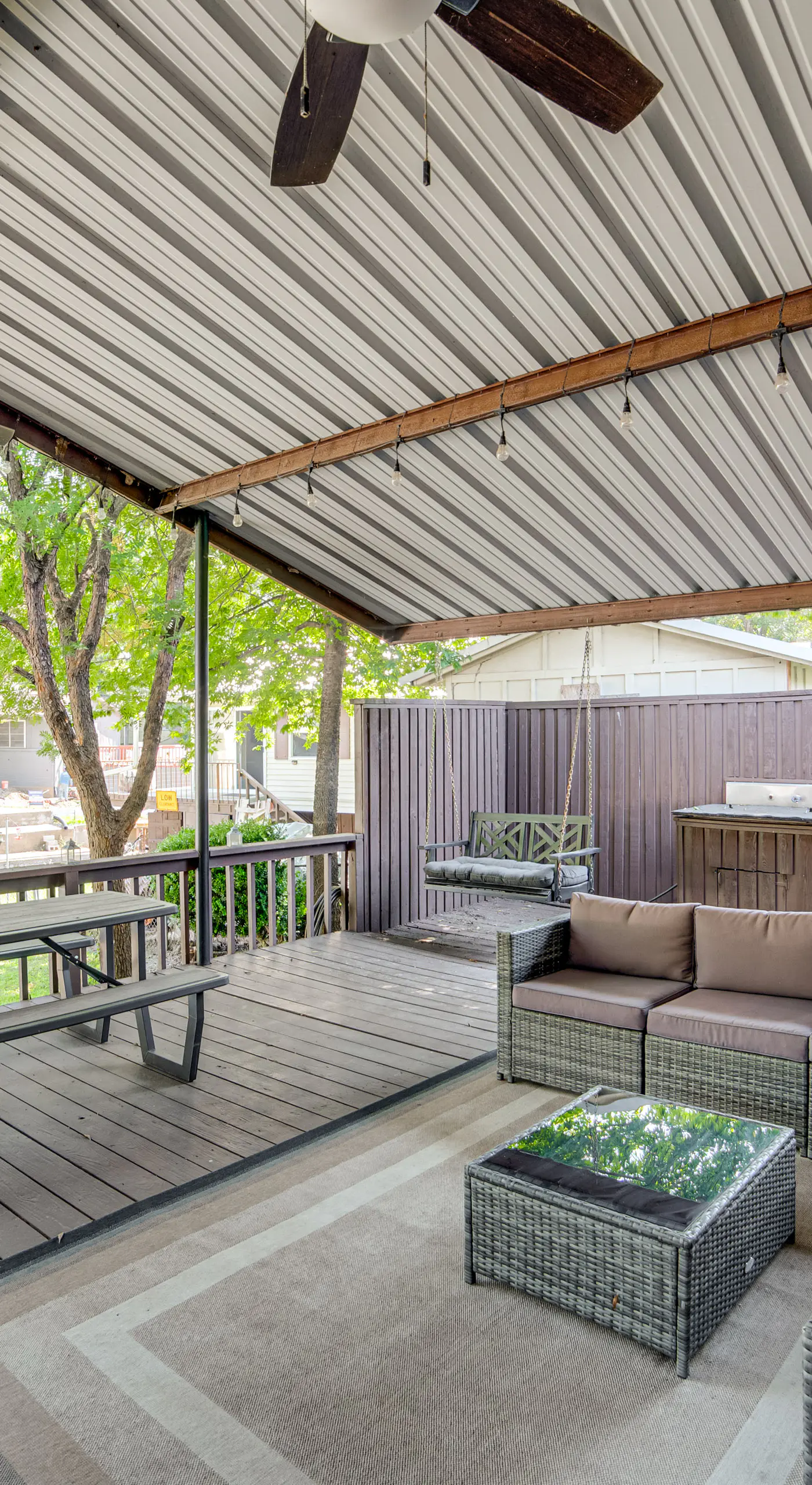 Spacious Deck: Waterfront Home in Gun Barrel City!