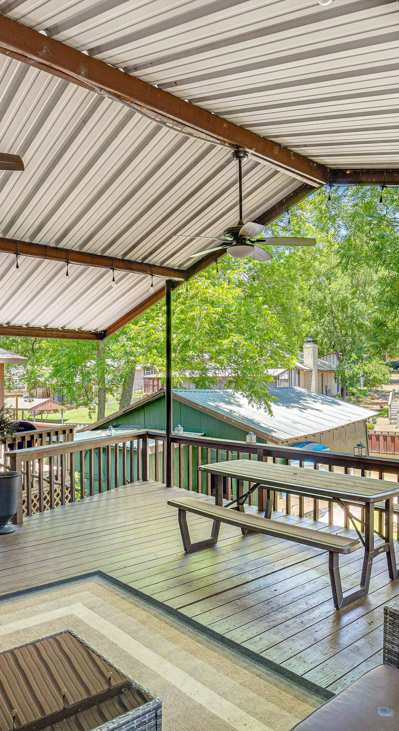 Spacious Deck: Waterfront Home in Gun Barrel City!