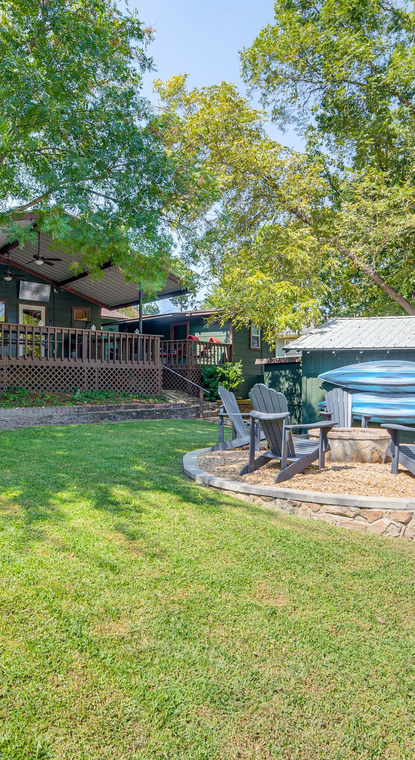Spacious Deck: Waterfront Home in Gun Barrel City!