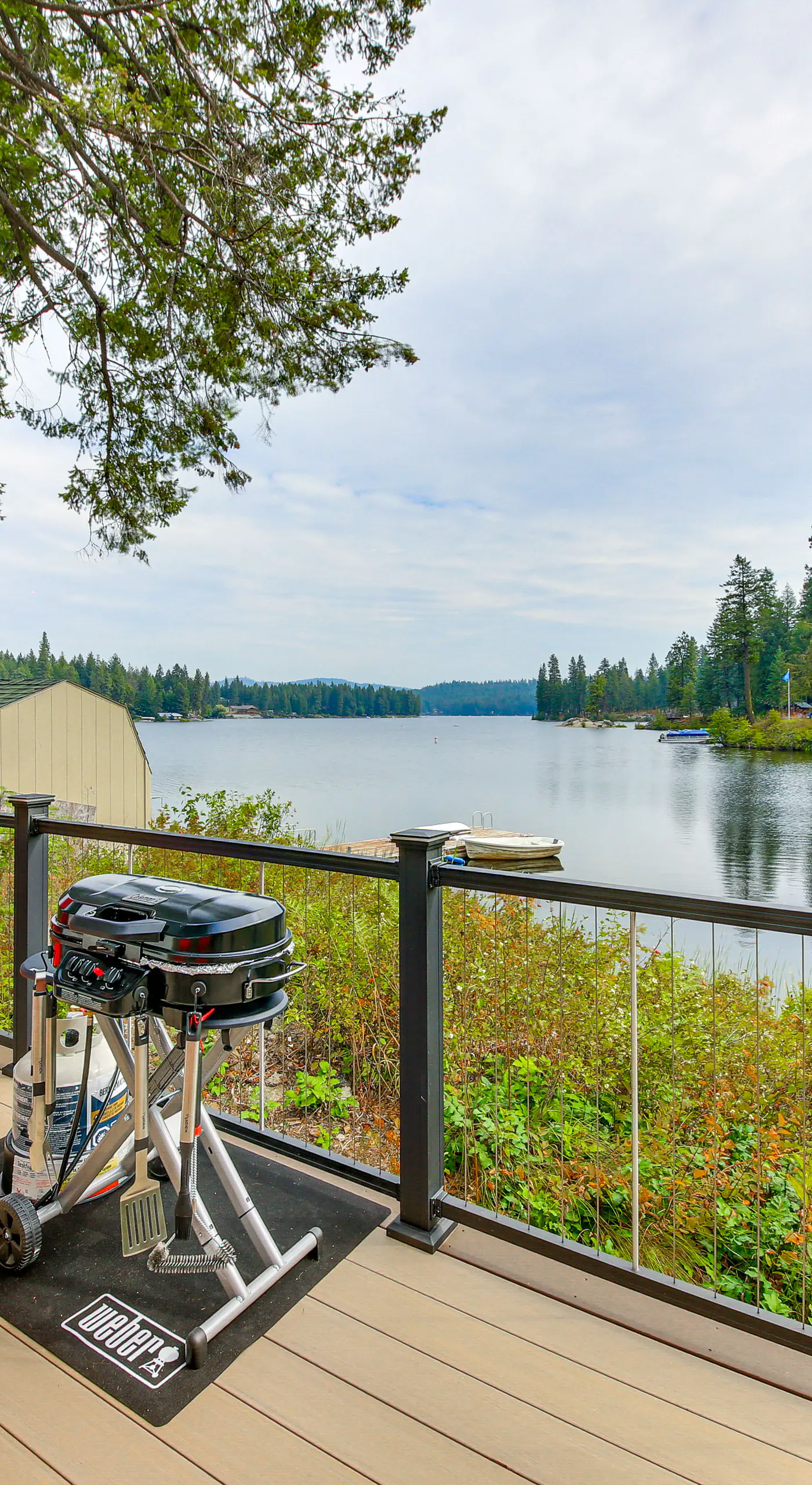 Steps to Sacheen Lake: Cute Studio Cabin w/ Deck