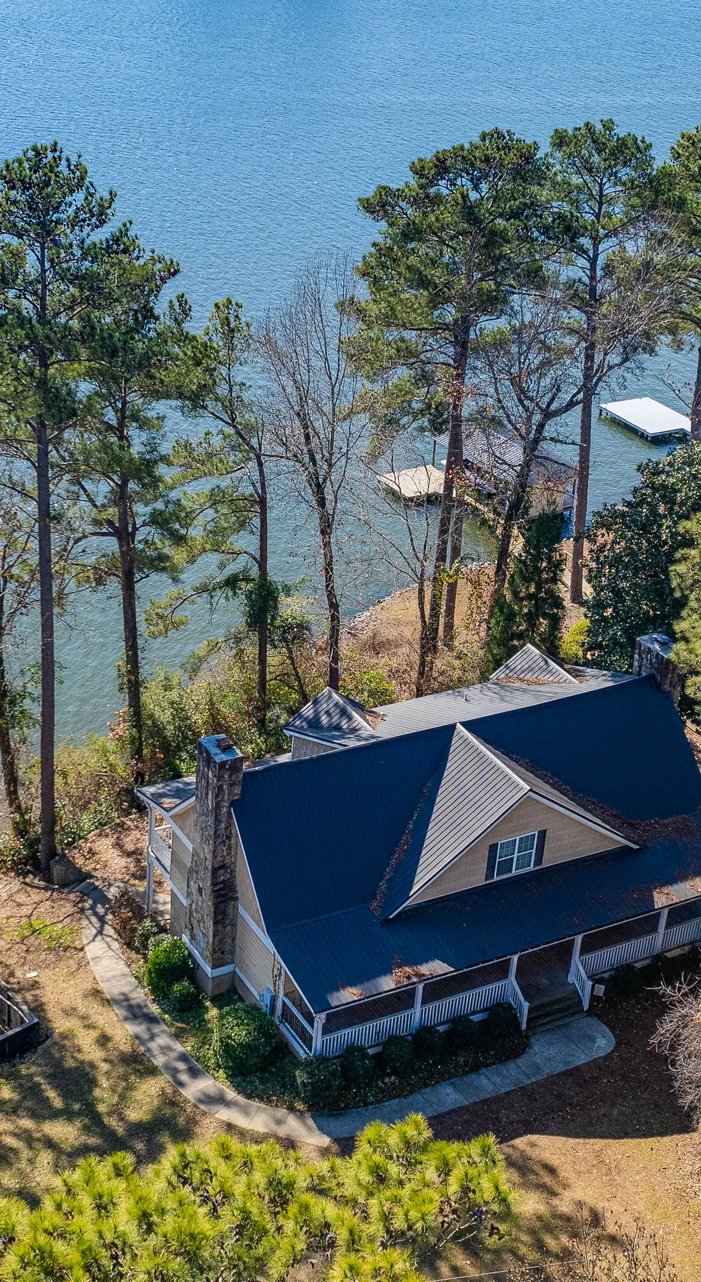 Lake Sinclair Retreat w/ Big Water Views & Dock!