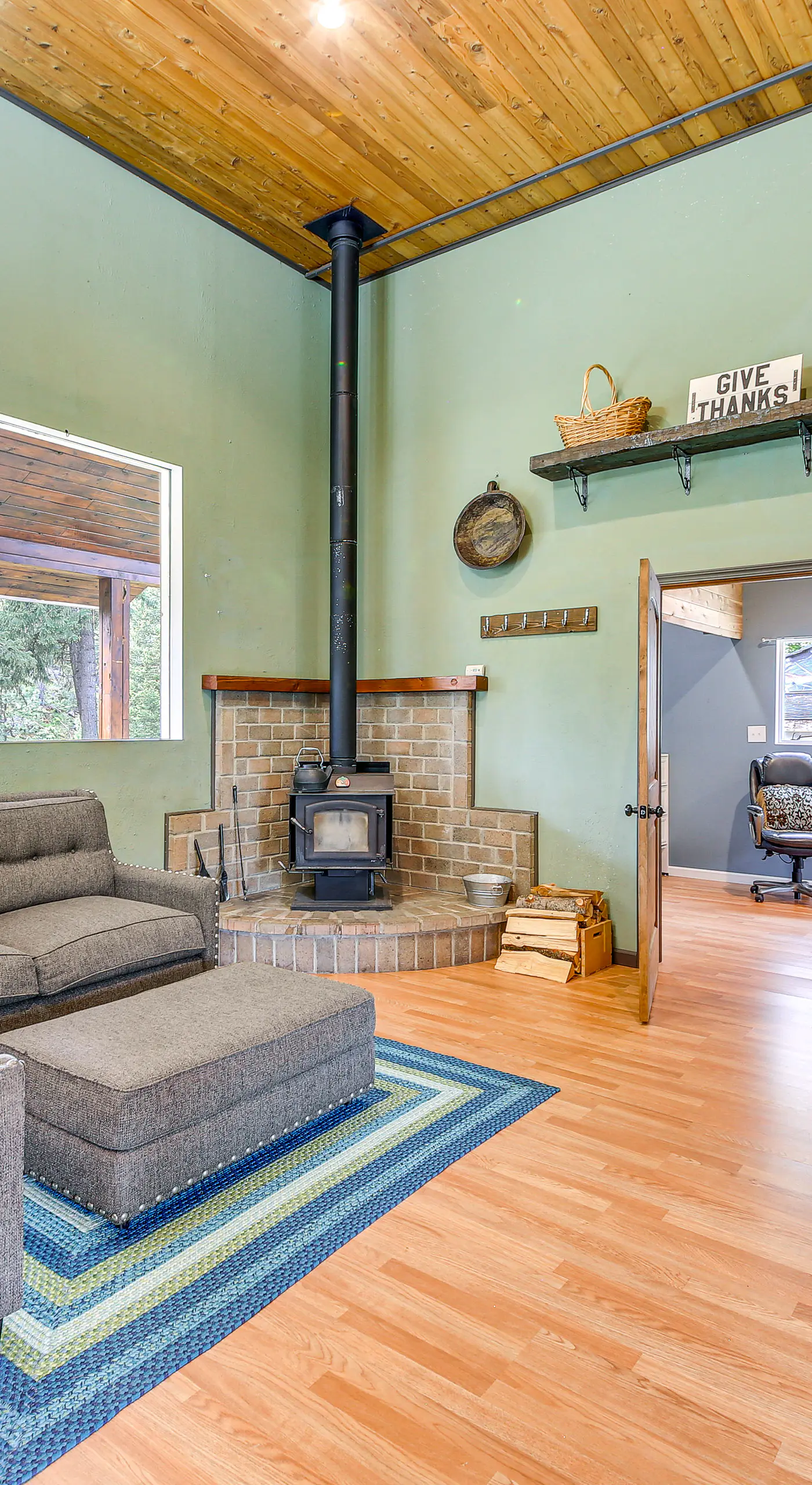 Rustic & Modern Home w/ Forest Views in Newport!