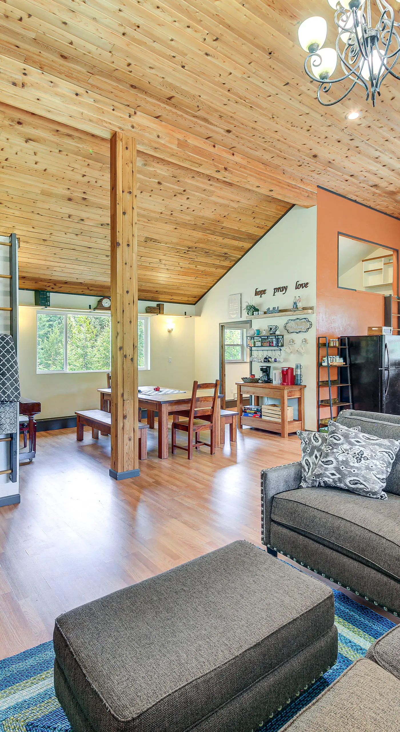 Rustic & Modern Home w/ Forest Views in Newport!