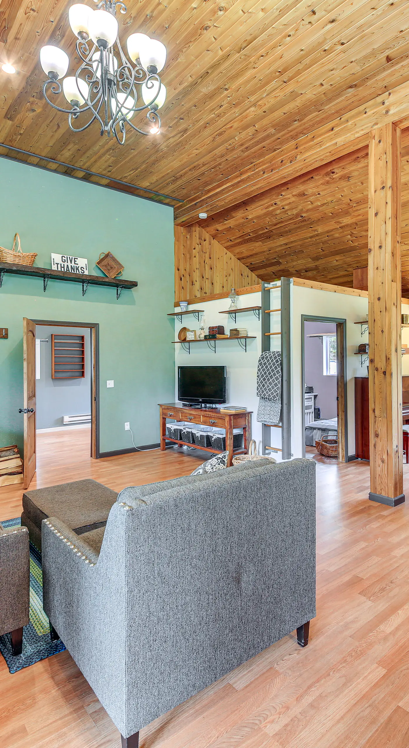 Rustic & Modern Home w/ Forest Views in Newport!