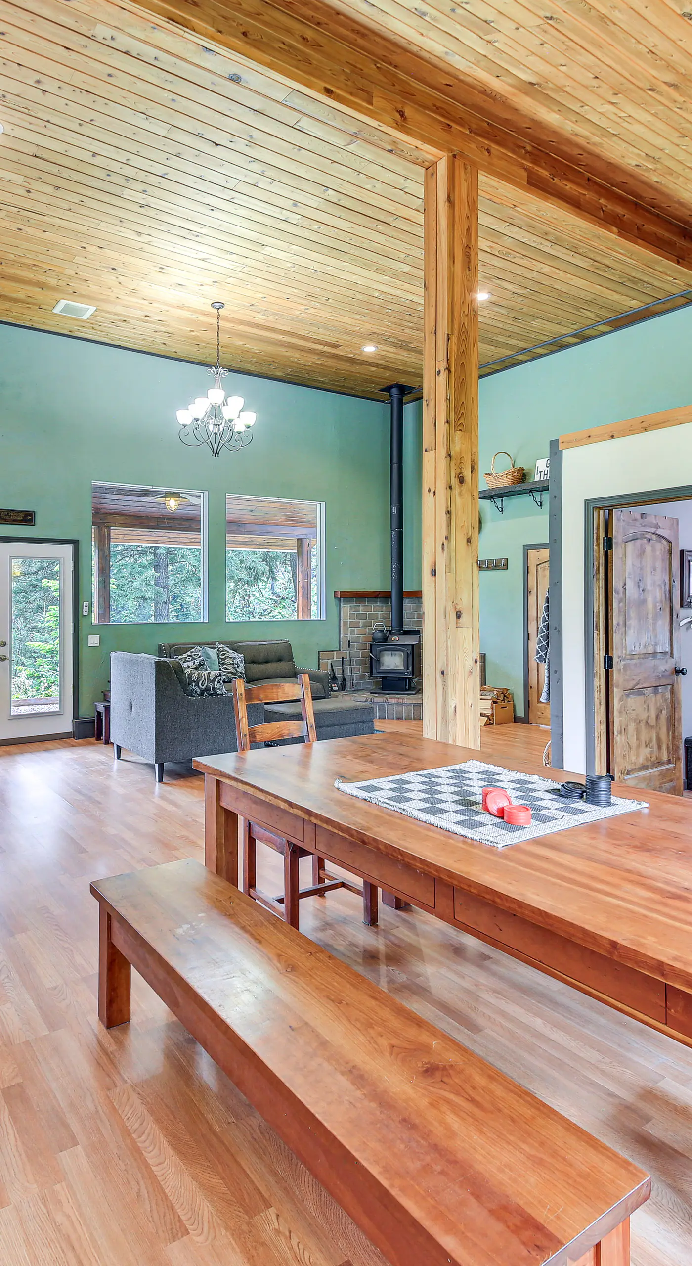 Rustic & Modern Home w/ Forest Views in Newport!
