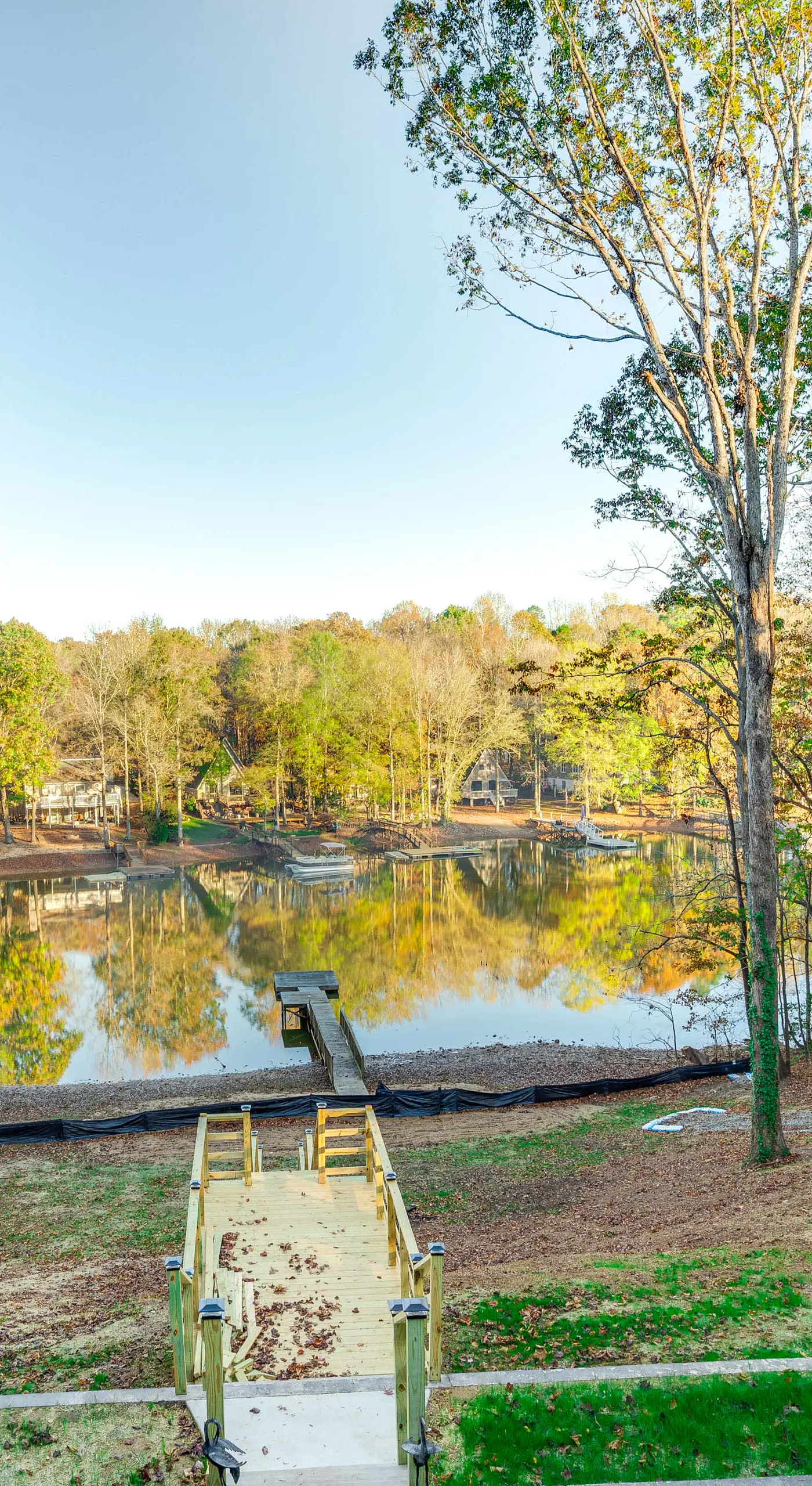 Dock & Hot Tub at High Rock Lake Retreat
