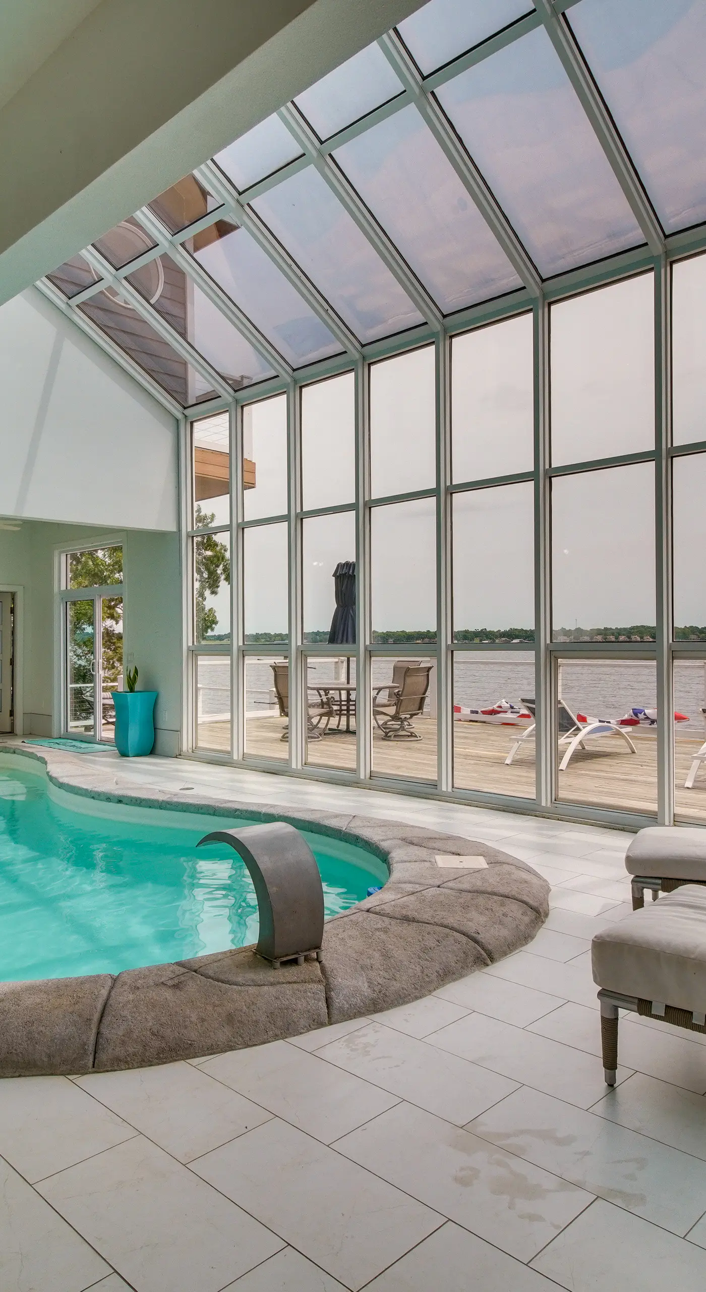 Indoor Pool + Waterfront Deck: Spacious Jay Home