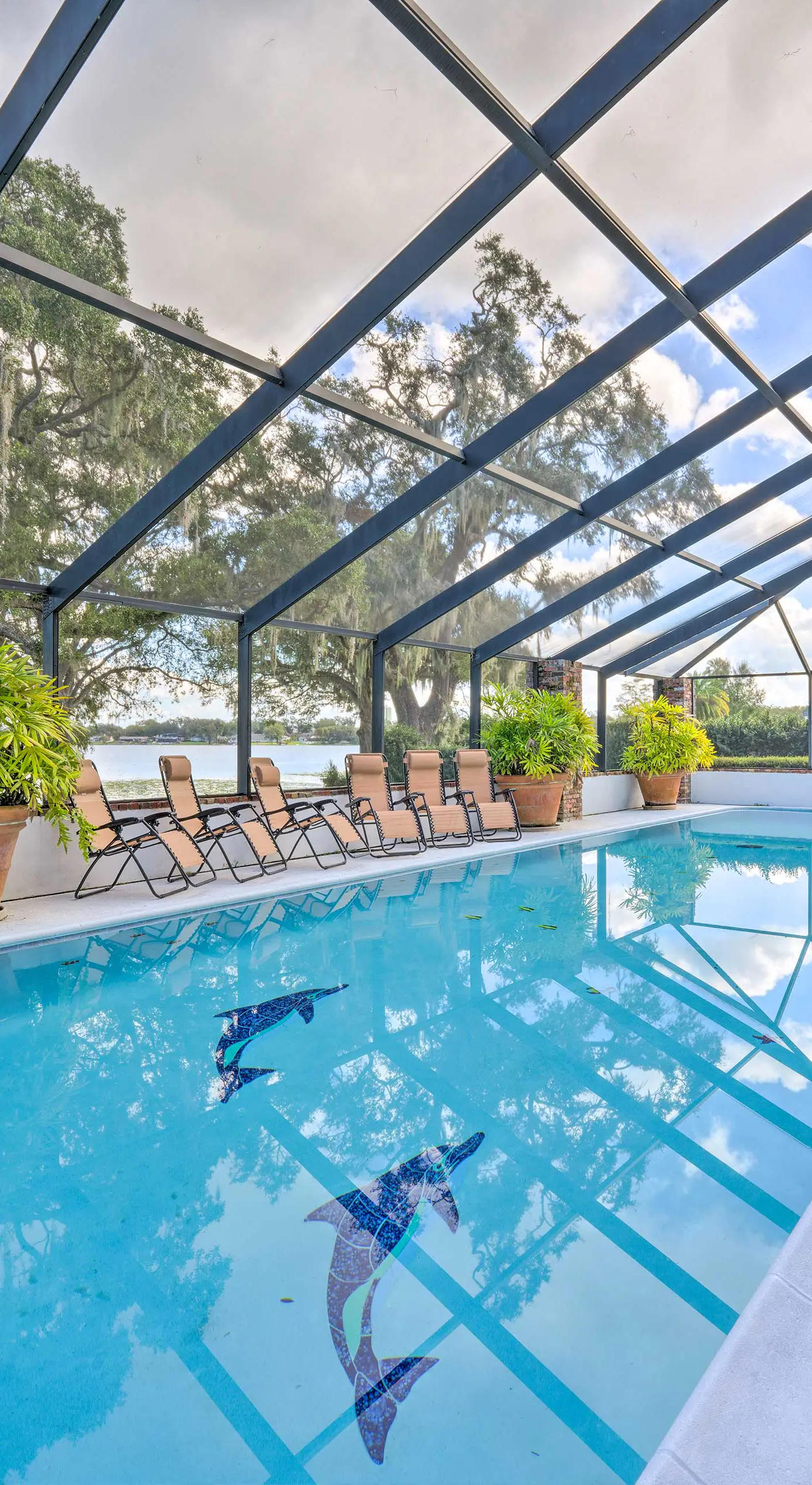 Lanai & Pool: Elegant Villa in Winter Haven!