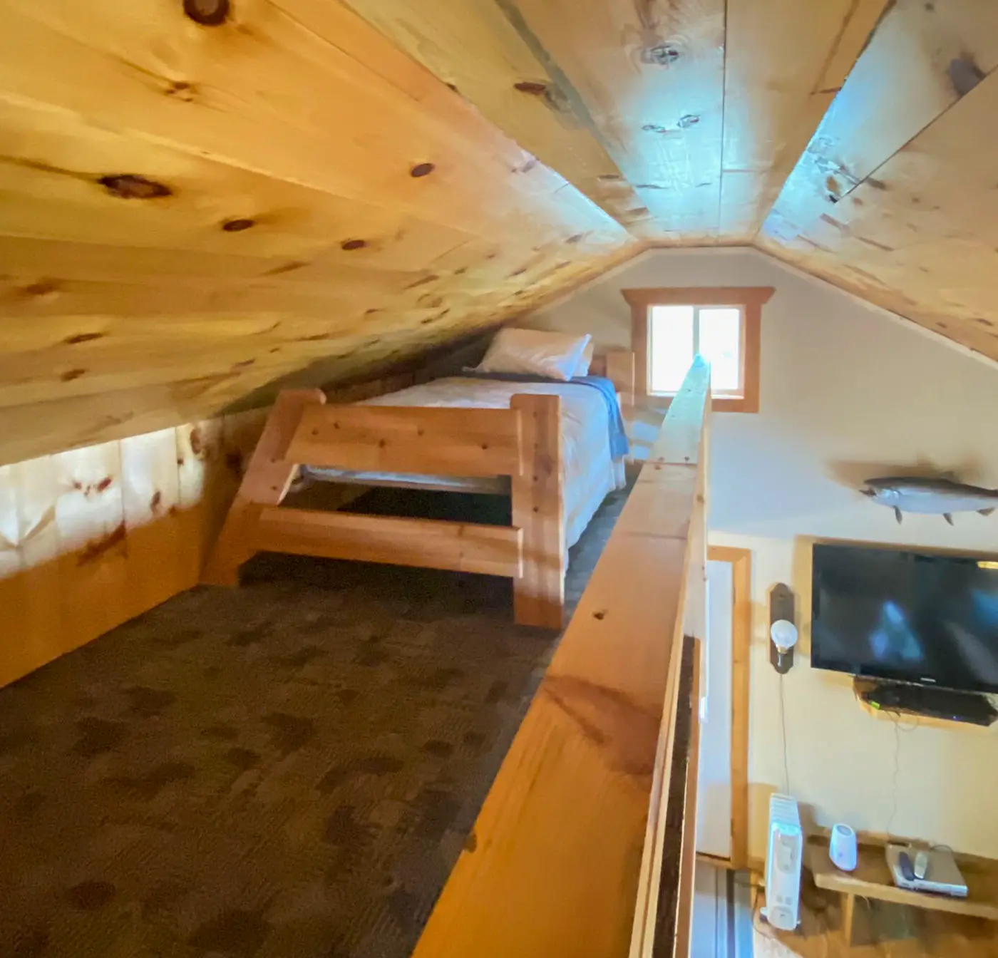 Burns Lake Cabin w/ Dock, Fire Pit, Rowboat & More