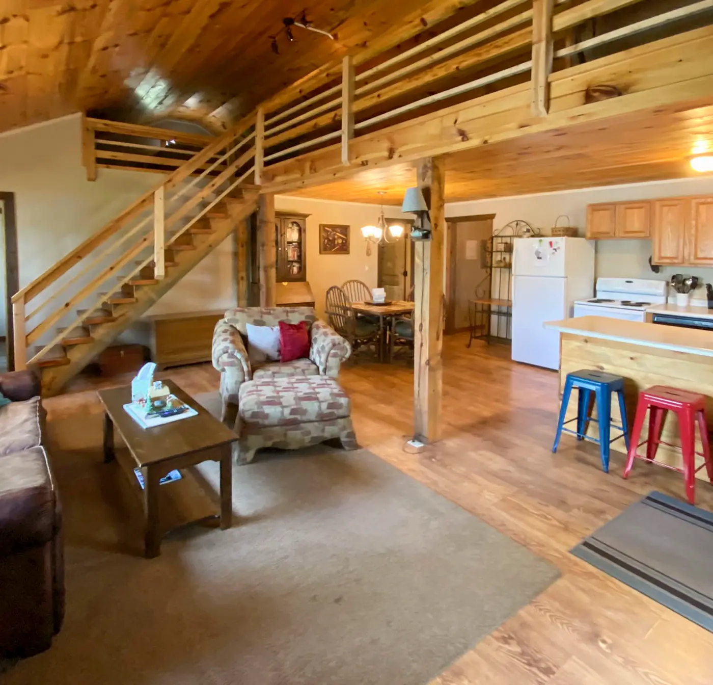 Burns Lake Cabin w/ Dock, Fire Pit, Rowboat & More