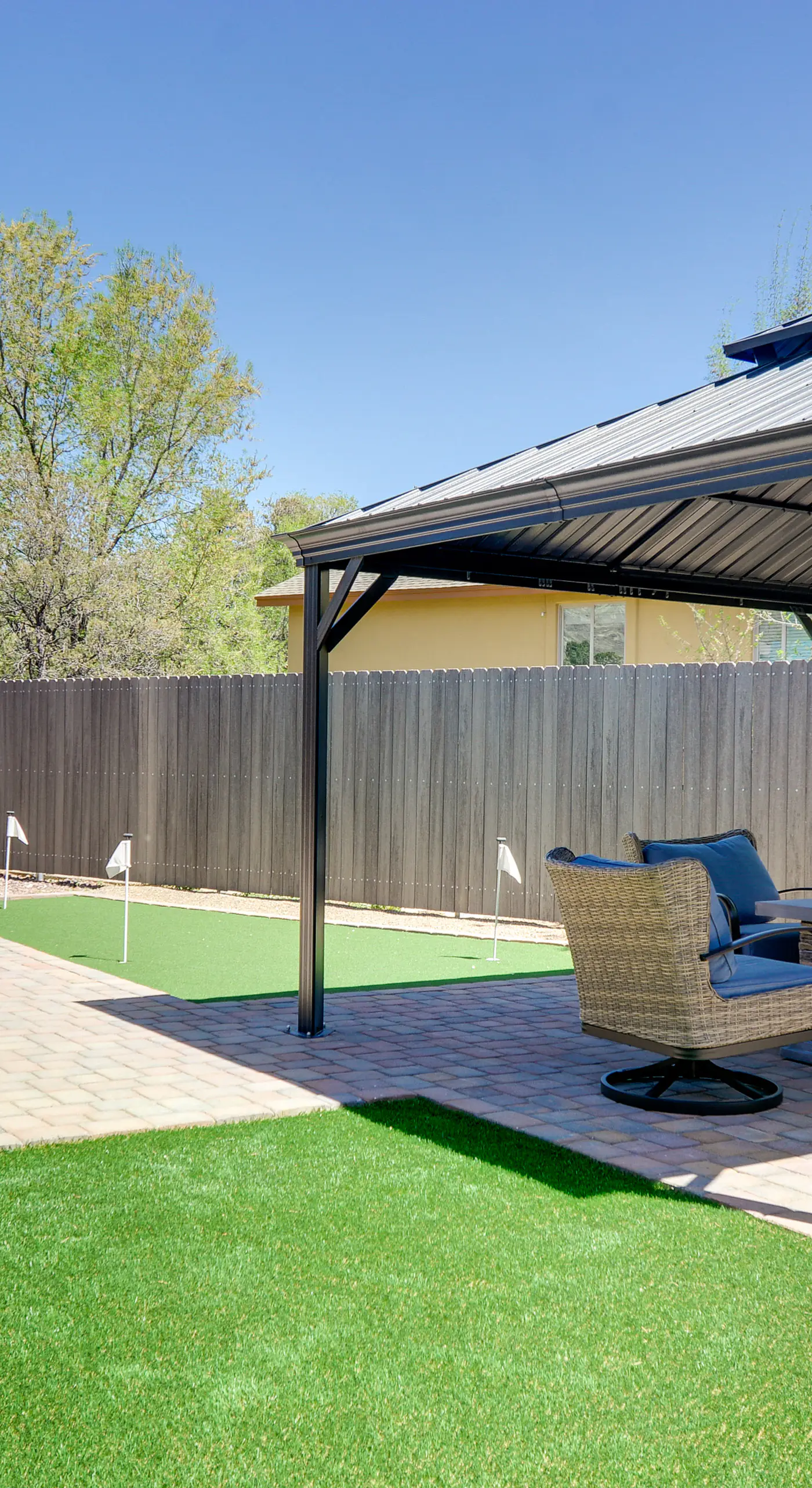 Putting Green & Patio: Central Prescott Home