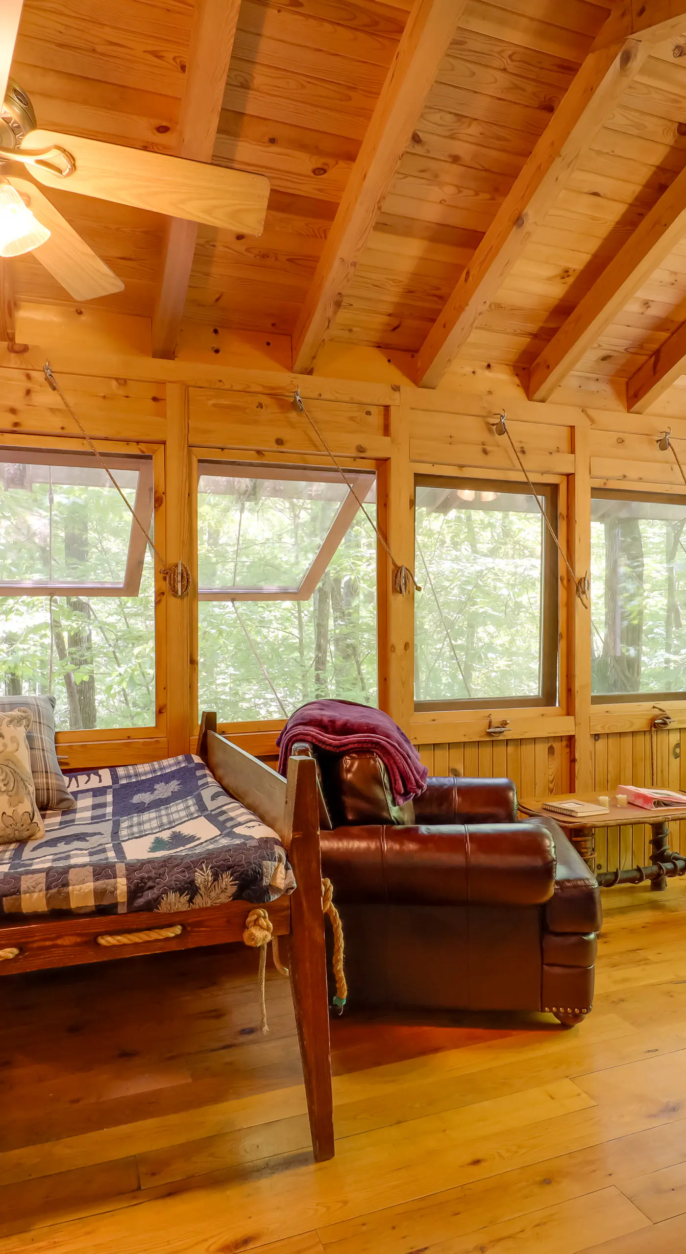 All-Season Sunroom + Hot Tub: Marion Cabin Retreat