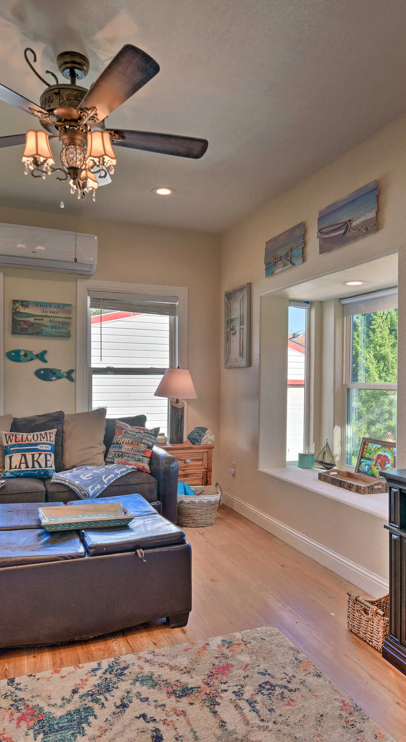 Steps to Lake! Charming Cabin: Pool Access & Decks