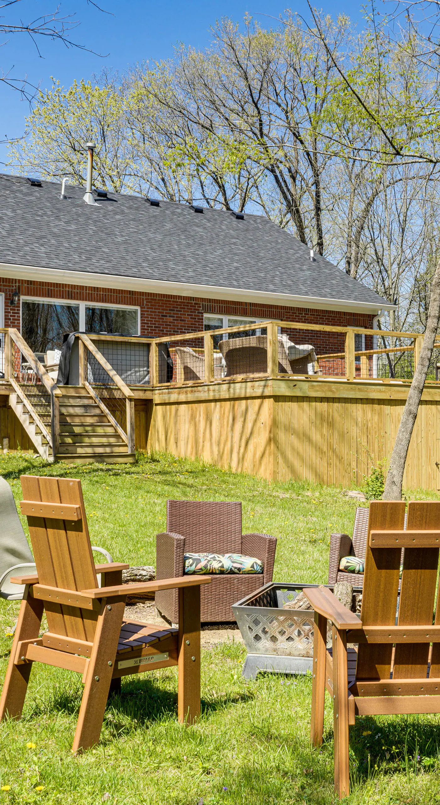 Hot Tub, Deck & Fire Pit: Chic Louisville Home!