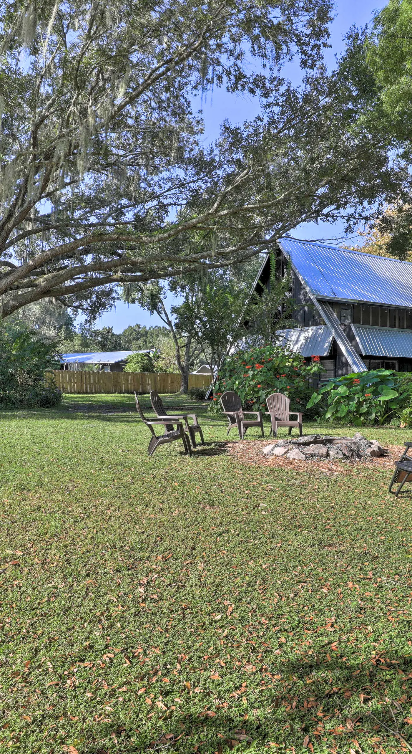 Chic A-Frame Escape w/ Fire Pit - Private Property