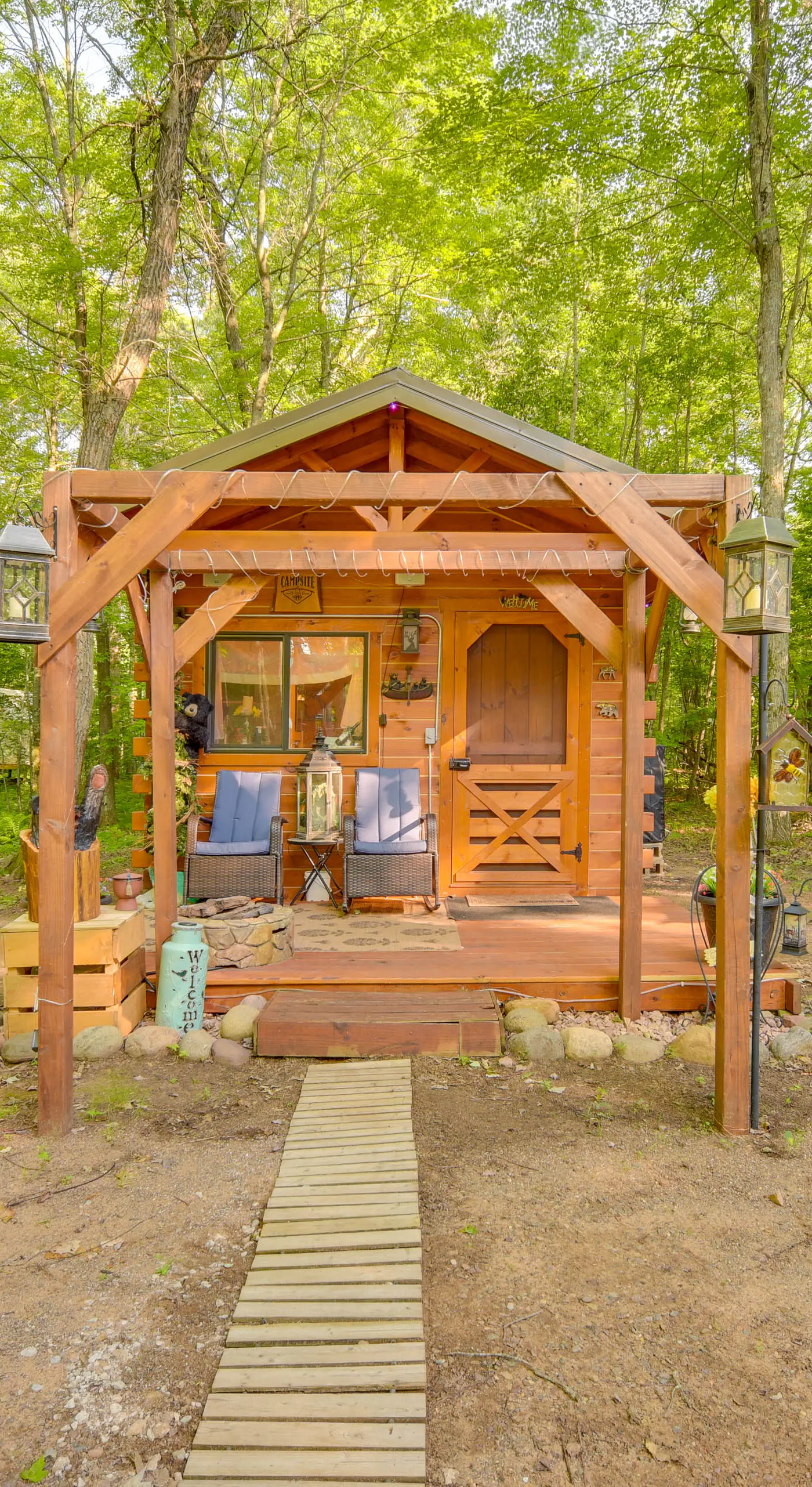 Glamping Getaway w/ Porch in Wisconsin Northwoods
