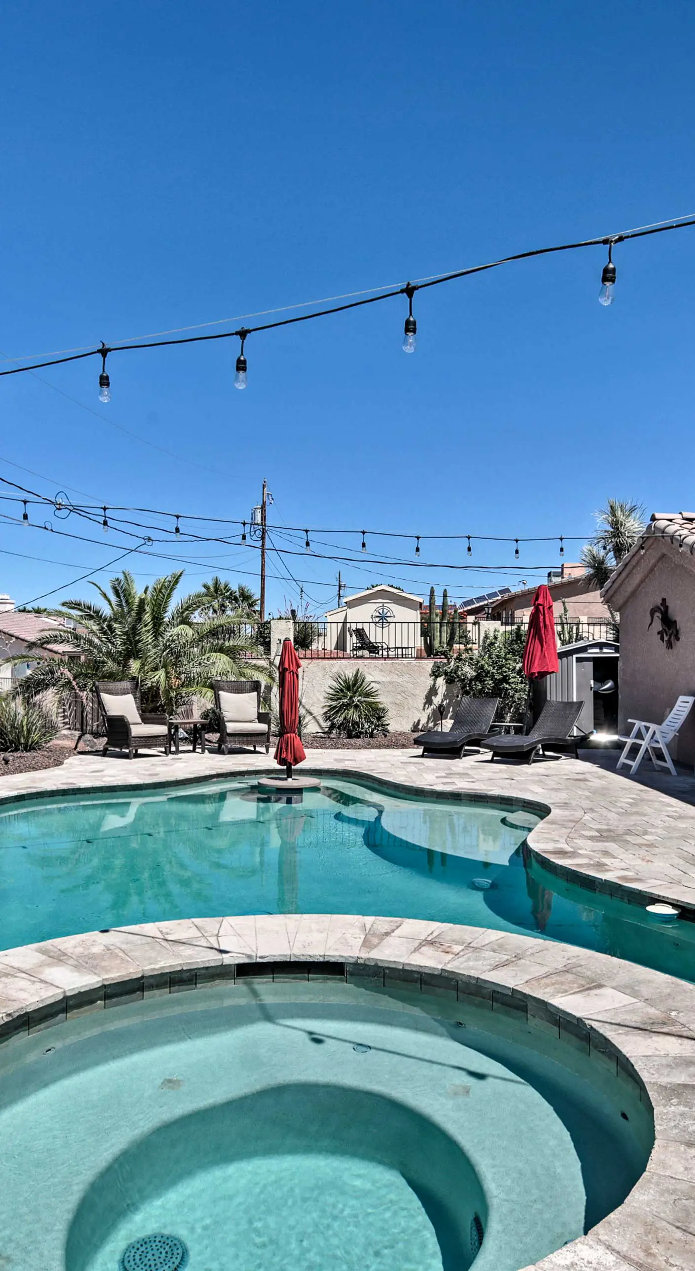 Pool, Hot Tub & Lake Views: Lake Havasu Home!