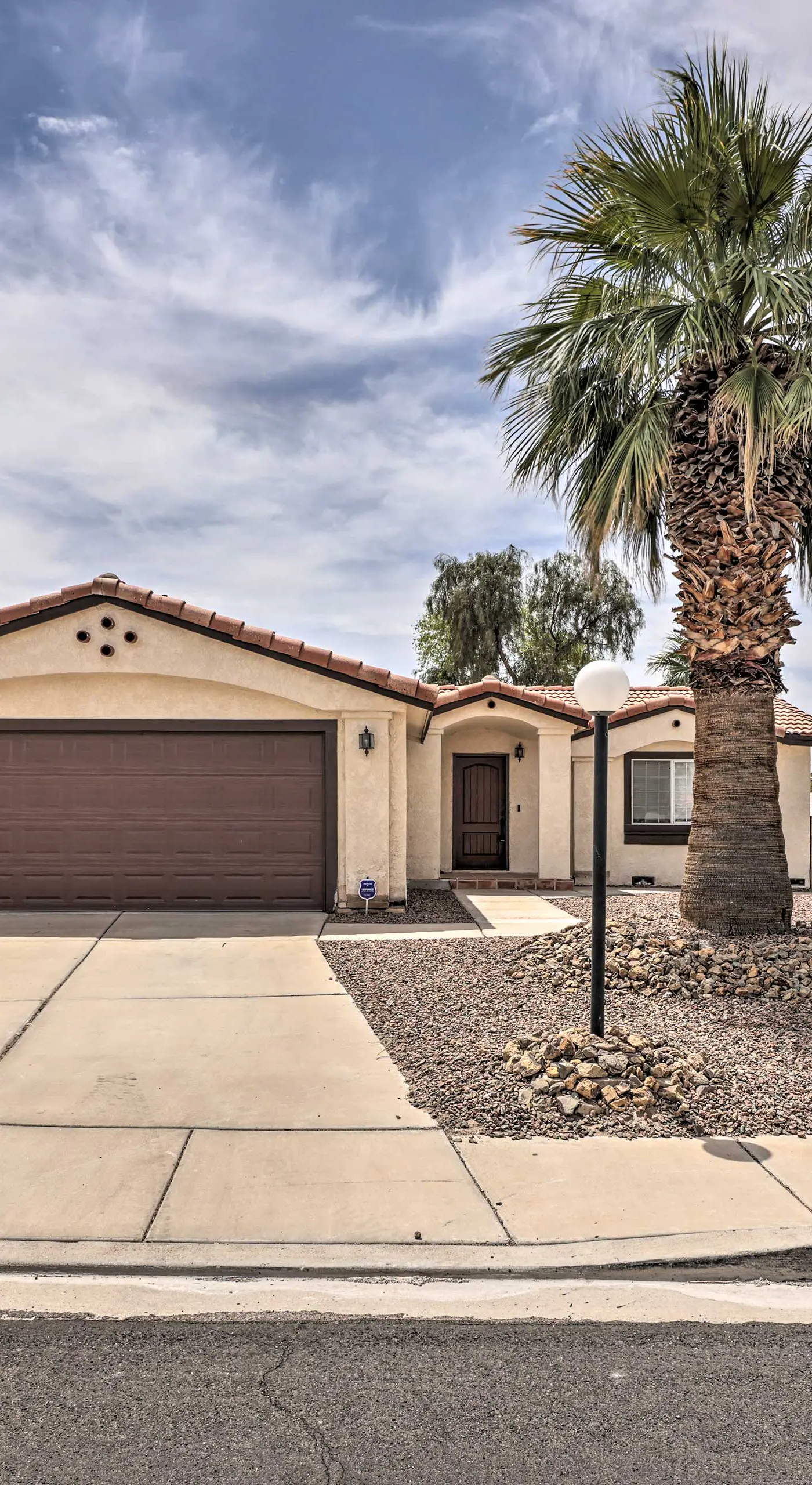 Covered Patio & Pool: Family Home in Bullhead City