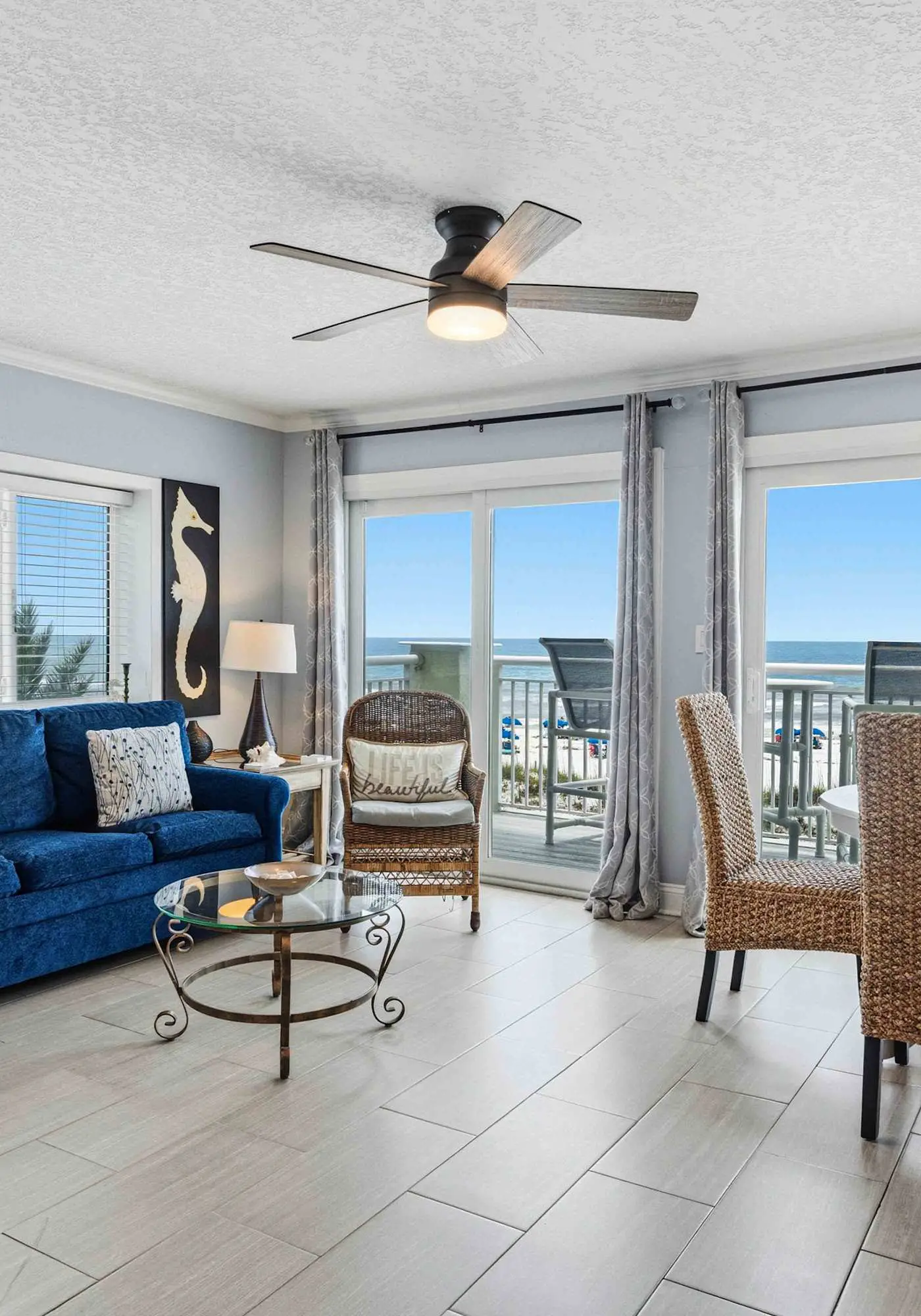 Beachfront 1BR Condo with Private Balcony