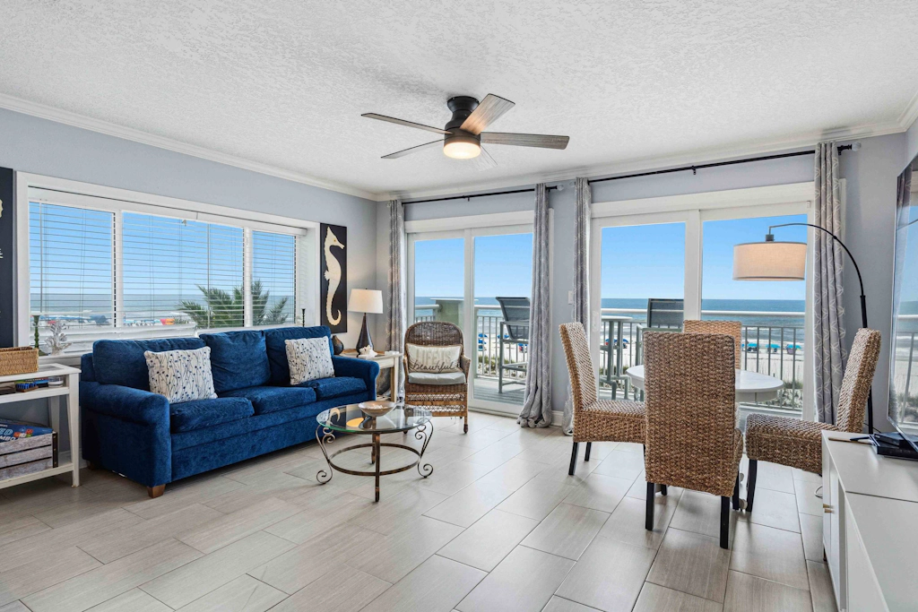 Beachfront 1BR Condo with Private Balcony