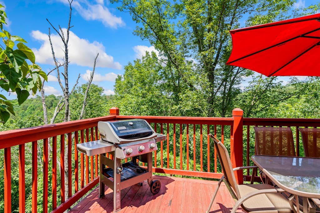 Summit Chalet | Cabin in Ellijay with deck, grill, pools, tennis, game room, W/D