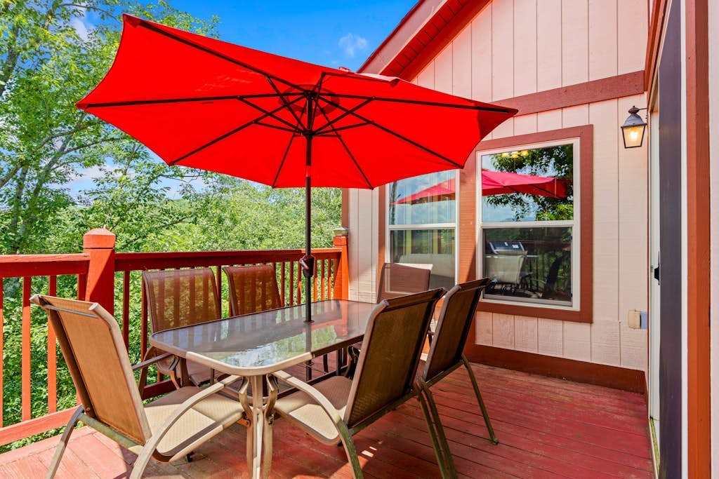 Summit Chalet | Cabin in Ellijay with deck, grill, pools, tennis, game room, W/D
