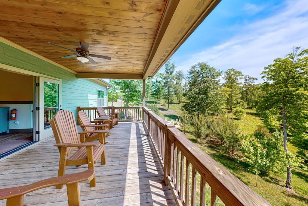 Newly built, dog-friendly home with firepit, shaded deck & lovely property