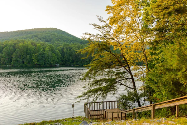 Escape for Two—Book Your Cozy Mountain Retreat with Firepit & Wi-Fi.