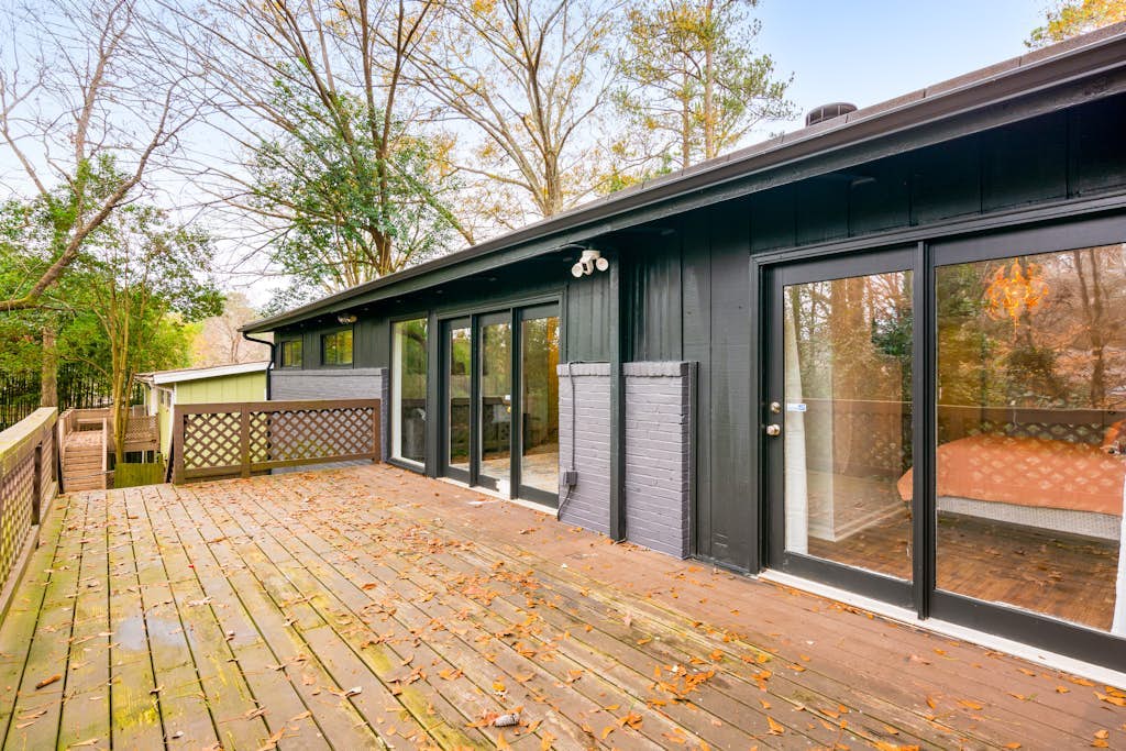 Renovated retreat with large deck, fireplace, & washer/dryer - dog-friendly