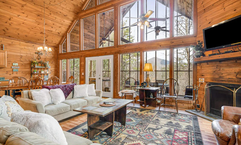 Modern Cabin with Mountain Views, Hot Tub, Pool Table, & WiFi - Dogs OK