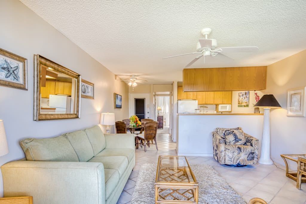 Ground-floor, oceanfront condo with outdoor pool & water views
