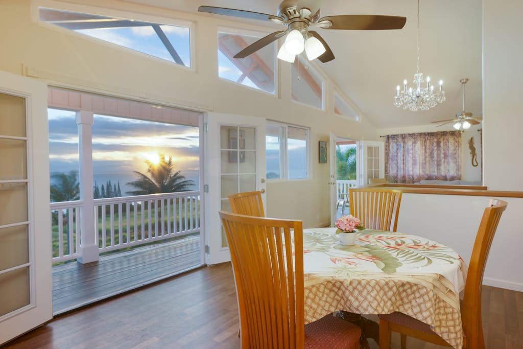 Spectacular two-story ocean-view home on two acres with covered lanai