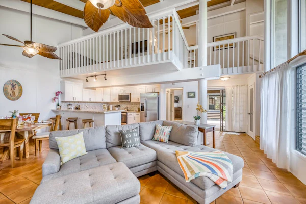 Bright two-story condo w/washer/dryer, shared outdoor pool, & free WiFi
