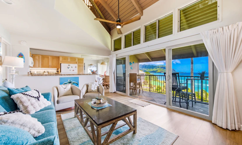 Oceanfront oasis with spectacular Bali Hai views, lanai, hot tub, pool & W/D