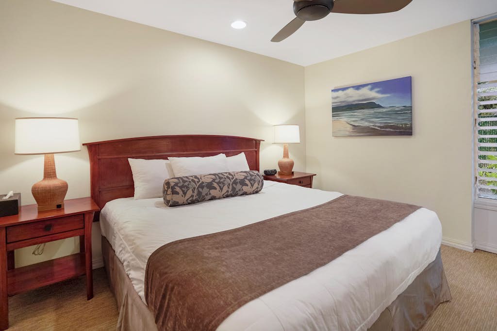 Waterfront condo on the ground floor with a pool, ocean views & beach access