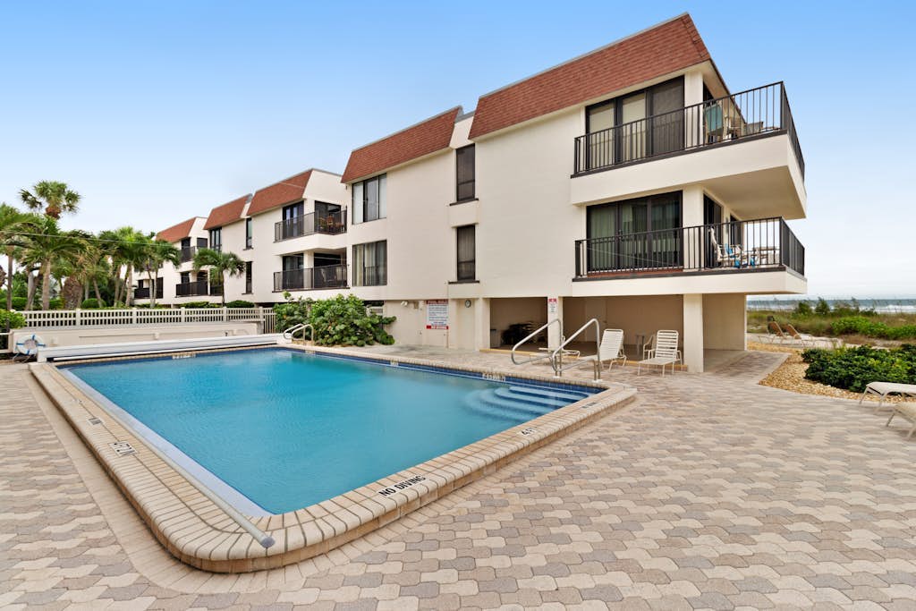 Casual beachside getaway with pool, and easy beach access