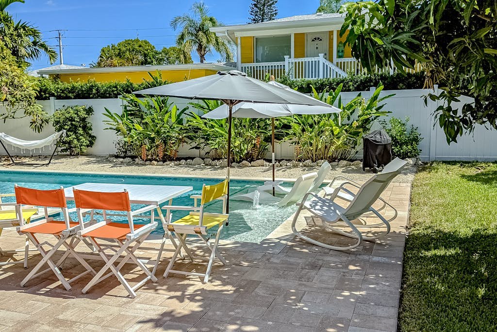 Beautiful Beach Home Right Near the Water with Private Pool, AC, & Fast WiFi