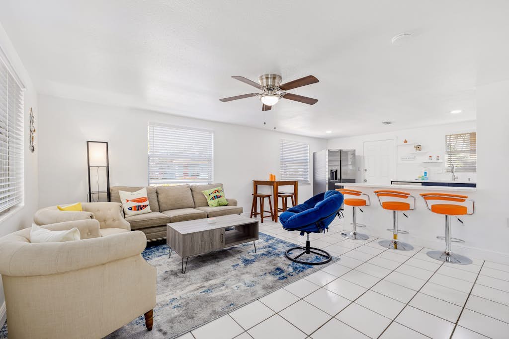 Fully renovated duplex near downtown with fenced yard & patio - dog-friendly