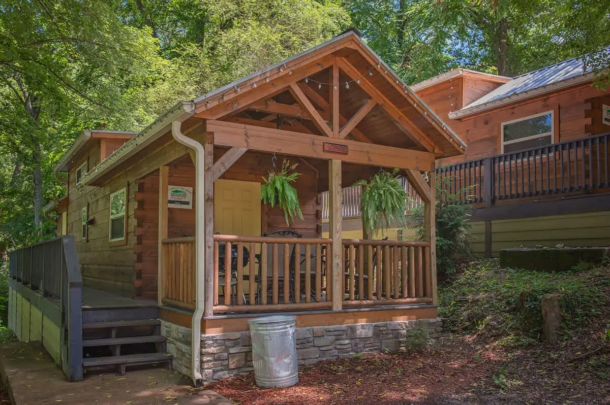 Sophie Cabin Bright Tiny Log Charm Close to Dwntwn
