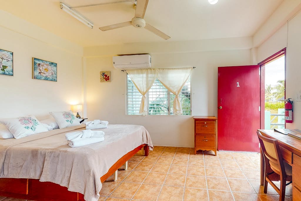 Three vibrant studios w/ full kitchens, adult bikes, free WiFi & partial AC