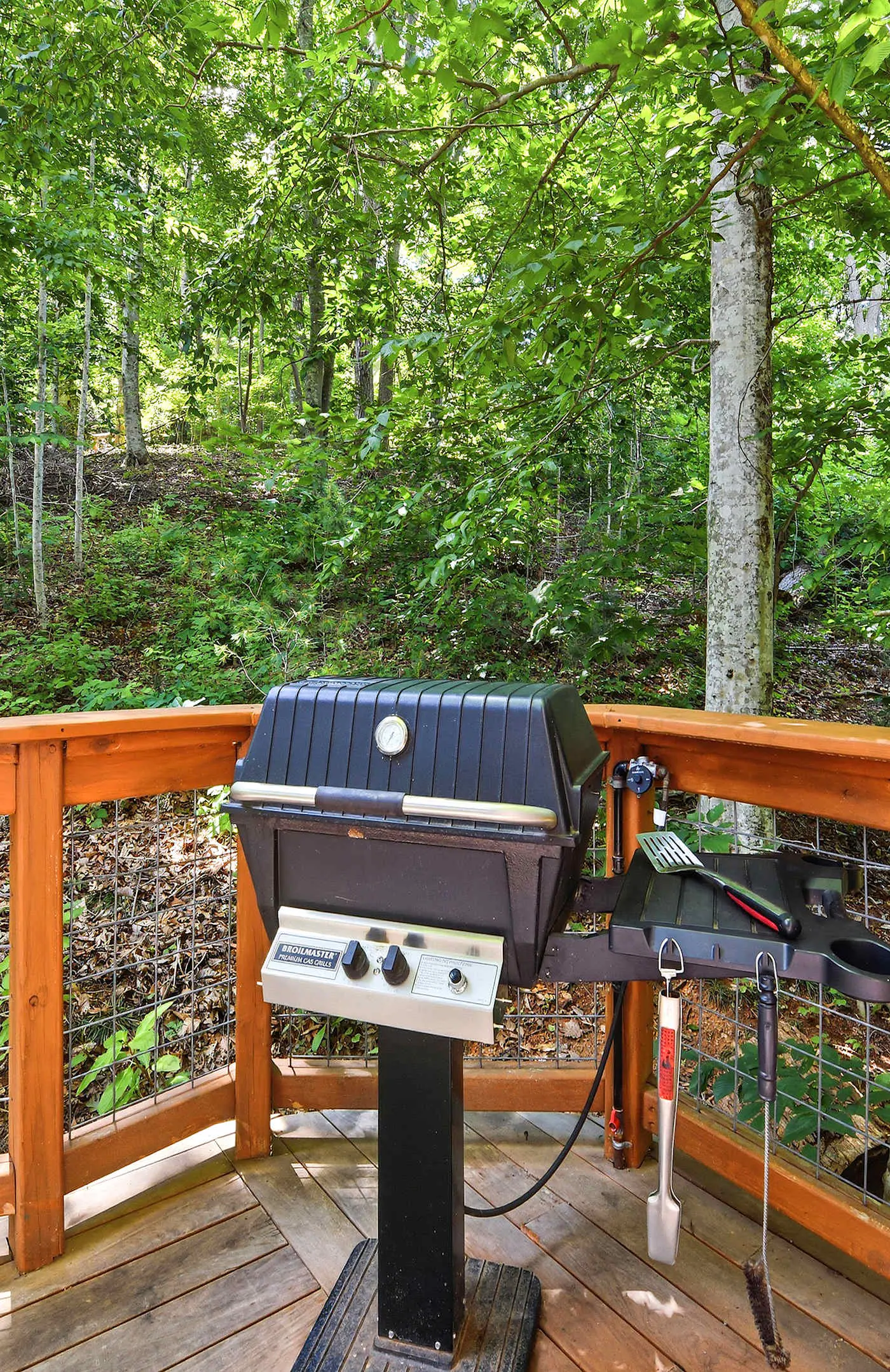 Luxury Treehouse, gas fireplace, BBQ, firepit, outdoor dining, shared creek access