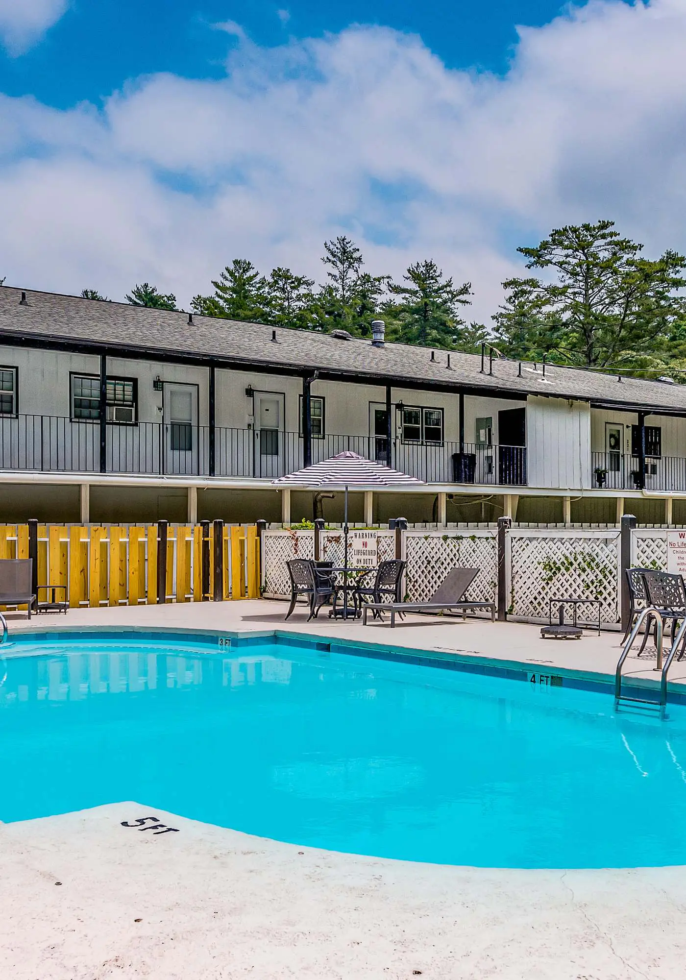 Lakeside condo, dog-friendly, AC, large porch, shared amenities, beach access, pool, tennis