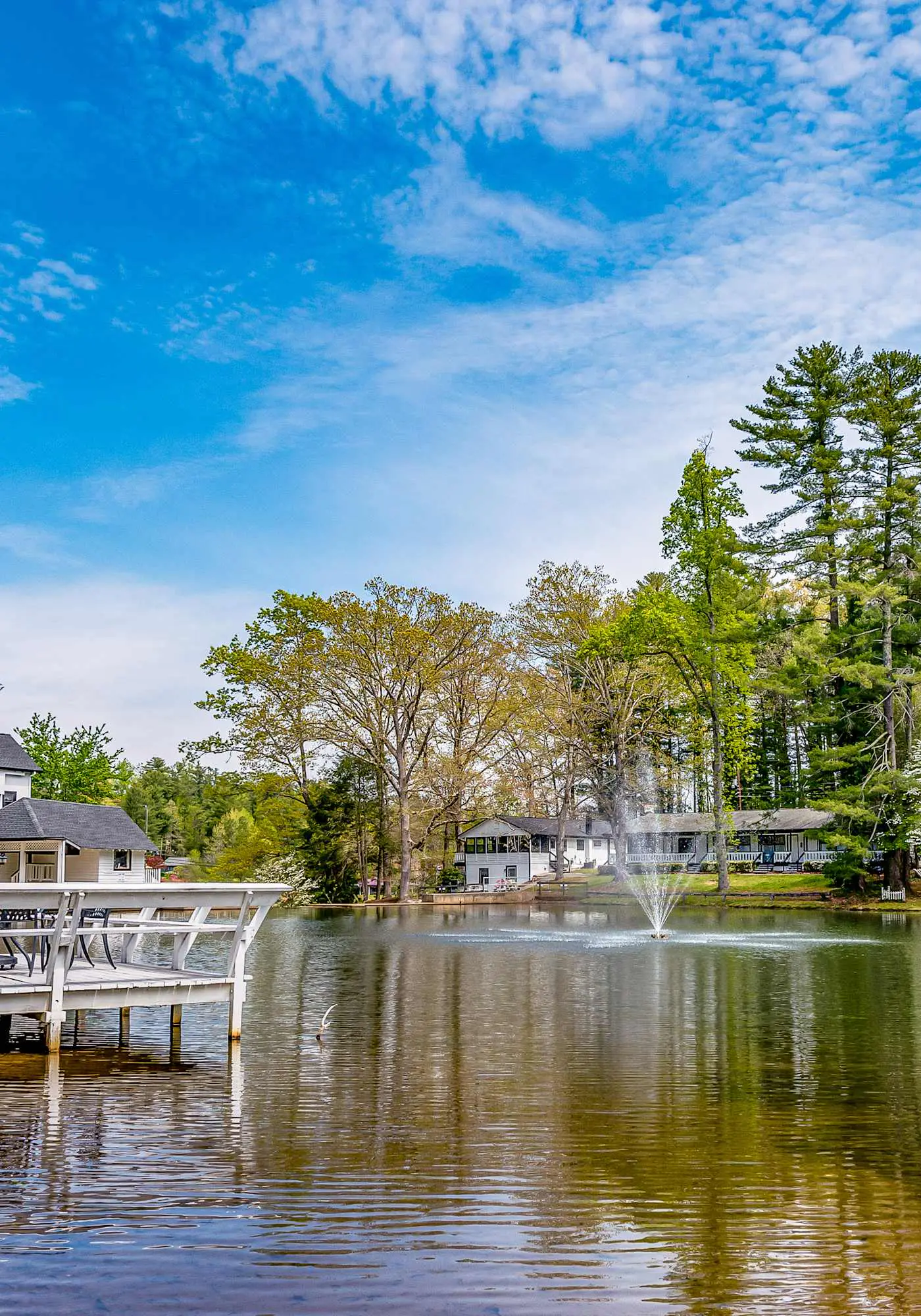 Lakeside condo, dog-friendly, AC, large porch, shared amenities, beach access, pool, tennis