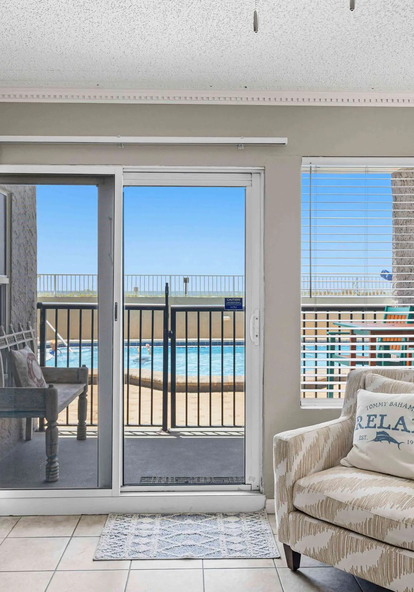 Waterfront Condo with shared pool & fitness room 