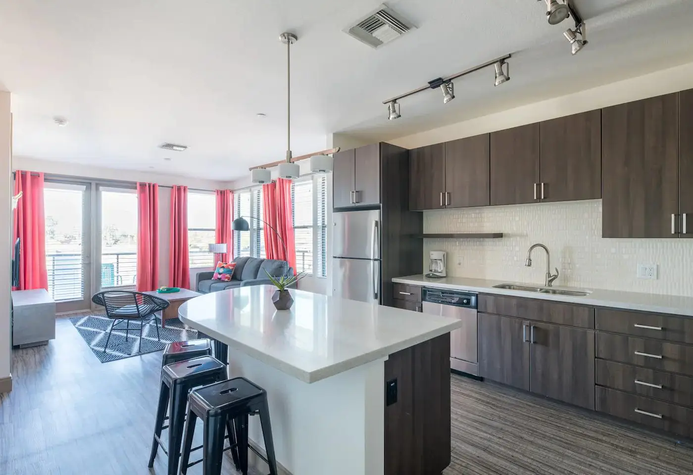 Modern Town Lake waterfront CozySuites in paradise