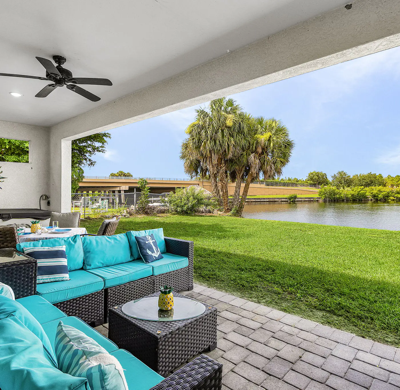 Spacious Waterfront Home in Cape Coral with Private Boat Slip and Hot Tub